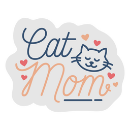 Letras de cita de mamá gato Transparent PNG
