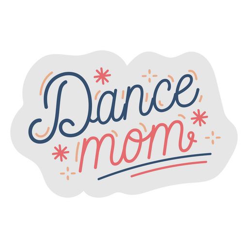 Letras de citação de mãe de dança Desenho PNG