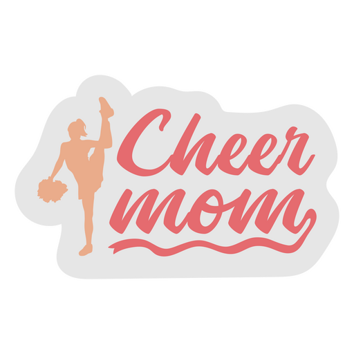 Cheer Mom Zitat Schriftzug PNG-Design