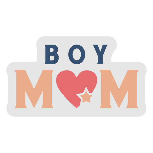 Boy mom quote lettering