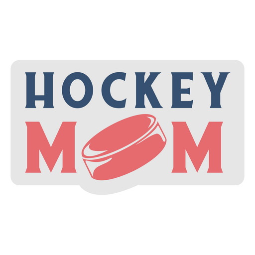 Hockey mom quote lettering PNG Design