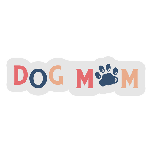 Letras de cita familiar de mam? de perro Diseño PNG