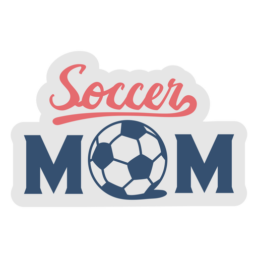 Soccer mom quote lettering PNG Design
