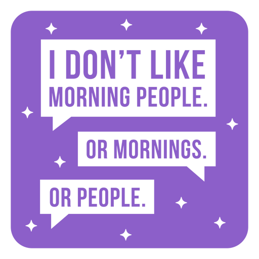 Don't like people antisocial quote badge PNG Design