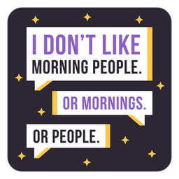 No me gusta la insignia antisocial de la gente Diseño PNG