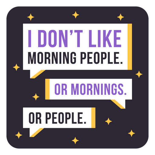 Don't like people antisocial badge PNG Design