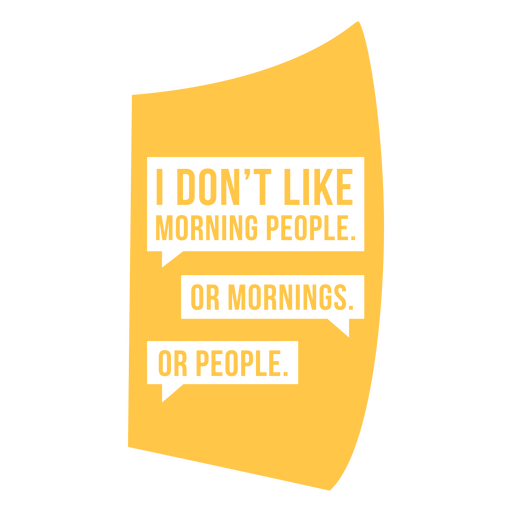 Don't like people antisocial funny quote badge PNG Design