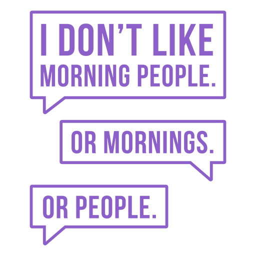 Don't like people antisocial funny badge PNG Design