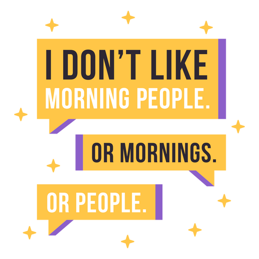 Don't like people funny antisocial quote badge PNG Design