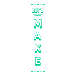 Vamos fazer letras artesanais DIY Desenho PNG