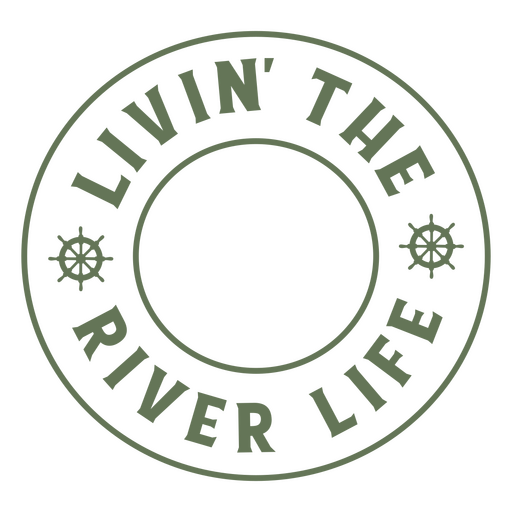 River life water activity quote badge