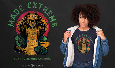 Cobra snake wild animal t-shirt psd