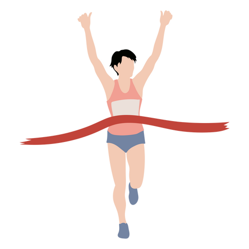 Running flat boy PNG Design