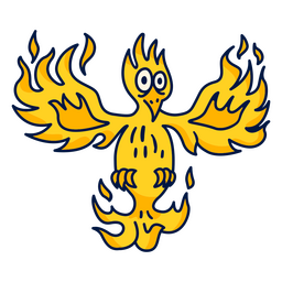 Fénix criatura mitológica animal Diseño PNG