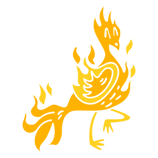 Tierischer einfacher Phönix PNG-Design