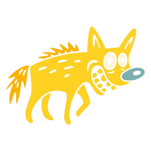 Hiena simples animal Desenho PNG
