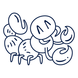 Simple scorpion drawing PNG Design