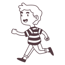 Marathonlaufendes Kind PNG-Design