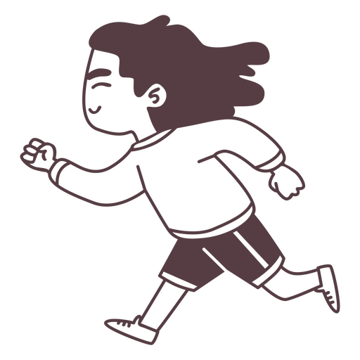 Marathon kid running children