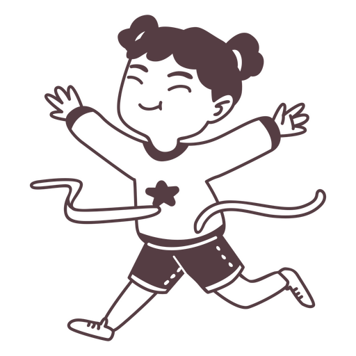 Correndo maratona de crianças Desenho PNG