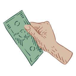 Mano de factura de finanzas Diseño PNG