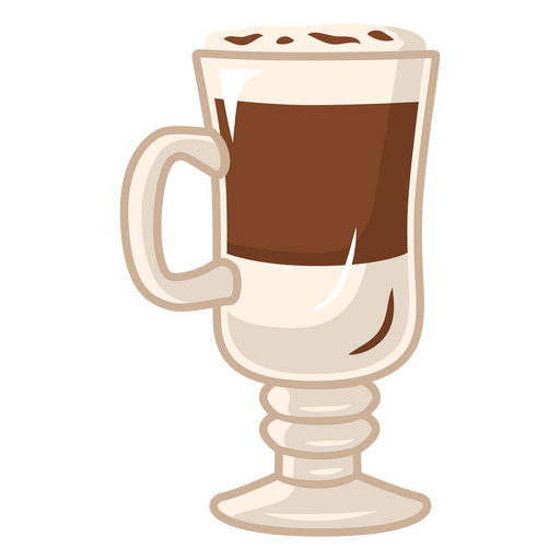 Ilustração de cappuccino Desenho PNG