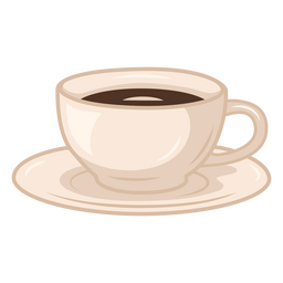 Taza de ilustración de bebida de café Diseño PNG