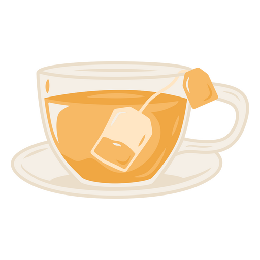 Taza de ilustración de té Diseño PNG