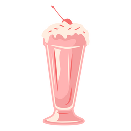 Milkshake illustration cup