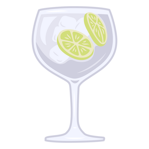 Taça de ilustração de gin tônica Desenho PNG