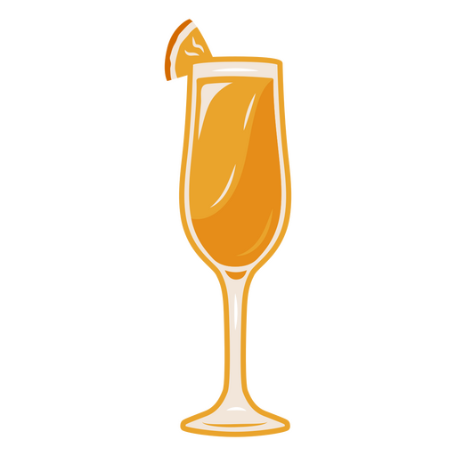 Cocktail illustration orange PNG Design
