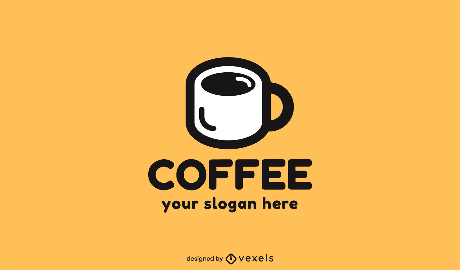 Coffee mug logo template