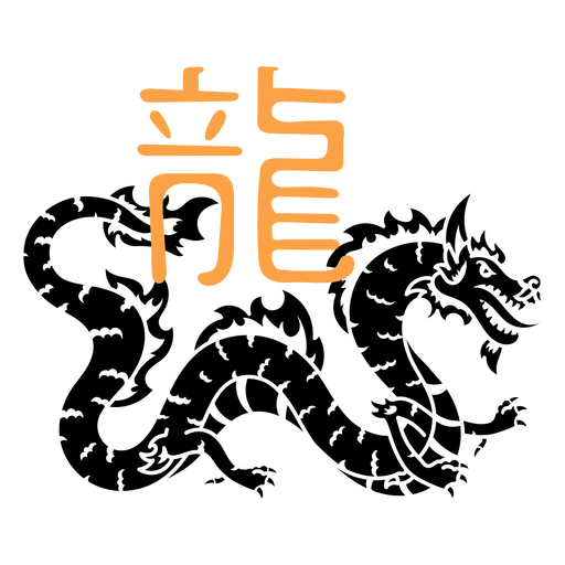 Drachen japanisches Karate PNG-Design