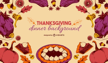 Thanksgiving holiday food background