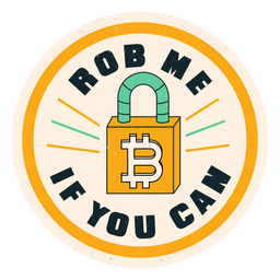 Bitcoin me roba la insignia de cotización Diseño PNG