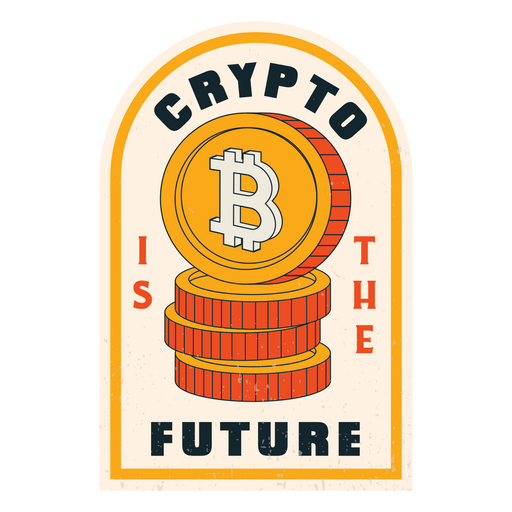 Bitcoin future quote badge PNG Design