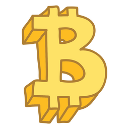 Currency doodle color crypto PNG Design