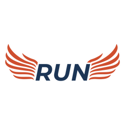 Marathon run wings sign PNG Design Transparent PNG