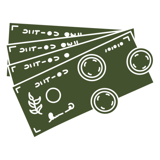Wad of bills cut out PNG Design