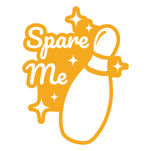 Spare me cut out quote PNG Design