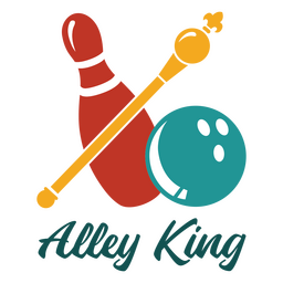 Alley king flat quote PNG Design