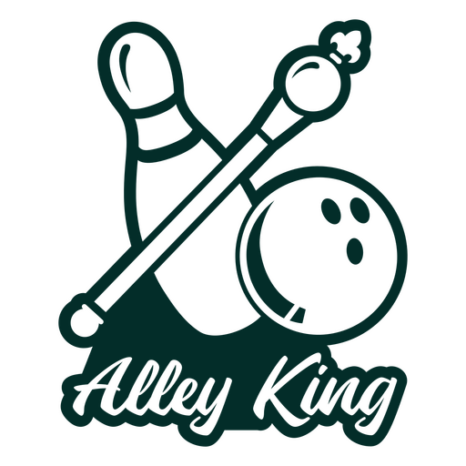 Cita recortada de Alley King Diseño PNG
