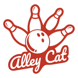 Alley Cat ausgeschnittenes Zitat PNG-Design