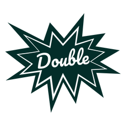 Citação de corte duplo preto Desenho PNG
