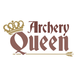 Insignia de cita de reina de tiro con arco Diseño PNG