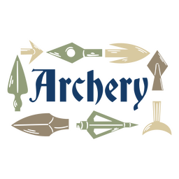Archery hobby quote badge PNG Design Transparent PNG