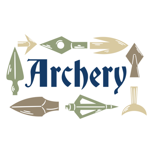 Archery hobby quote badge PNG Design