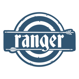 Ranger archery simple quote badge Transparent PNG
