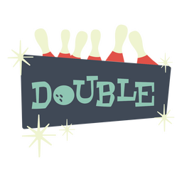 Citação plana retrô dupla Desenho PNG