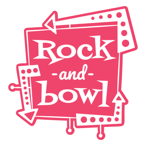 Bowling cortar citação rock and bowl Desenho PNG